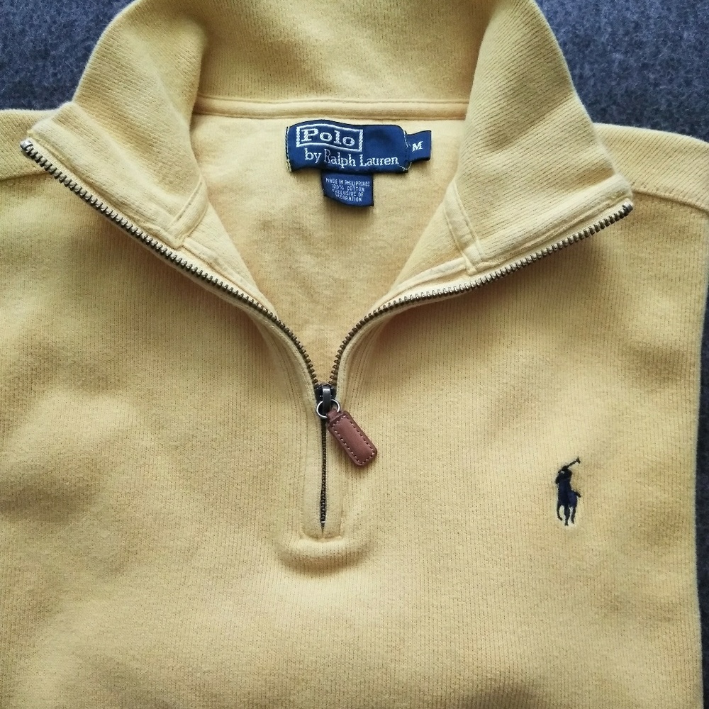 Men's 3/4 Zip Ribbed Pullover